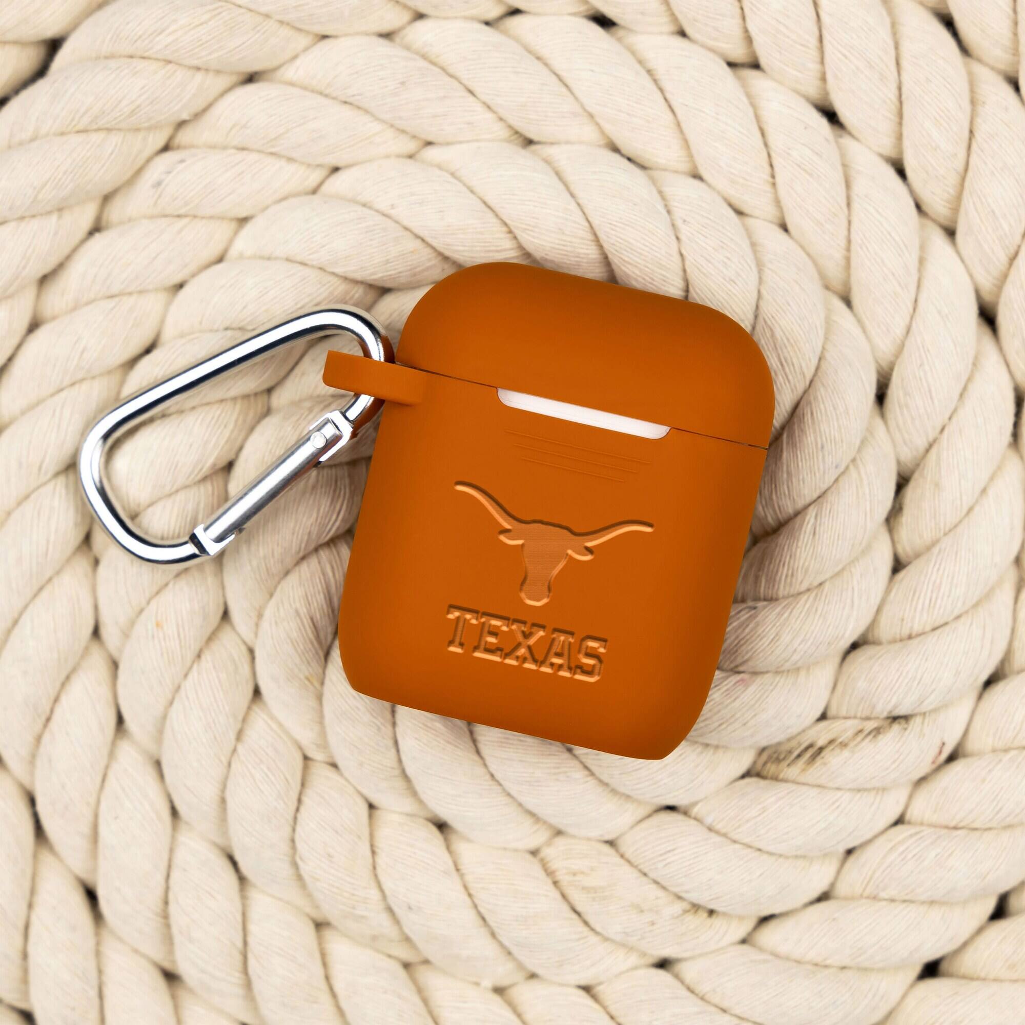 Alt View 1. Affinity Bands - Texas Longhorns Debossed Silicone AirPods Case Cover - No Size - Multicolor.