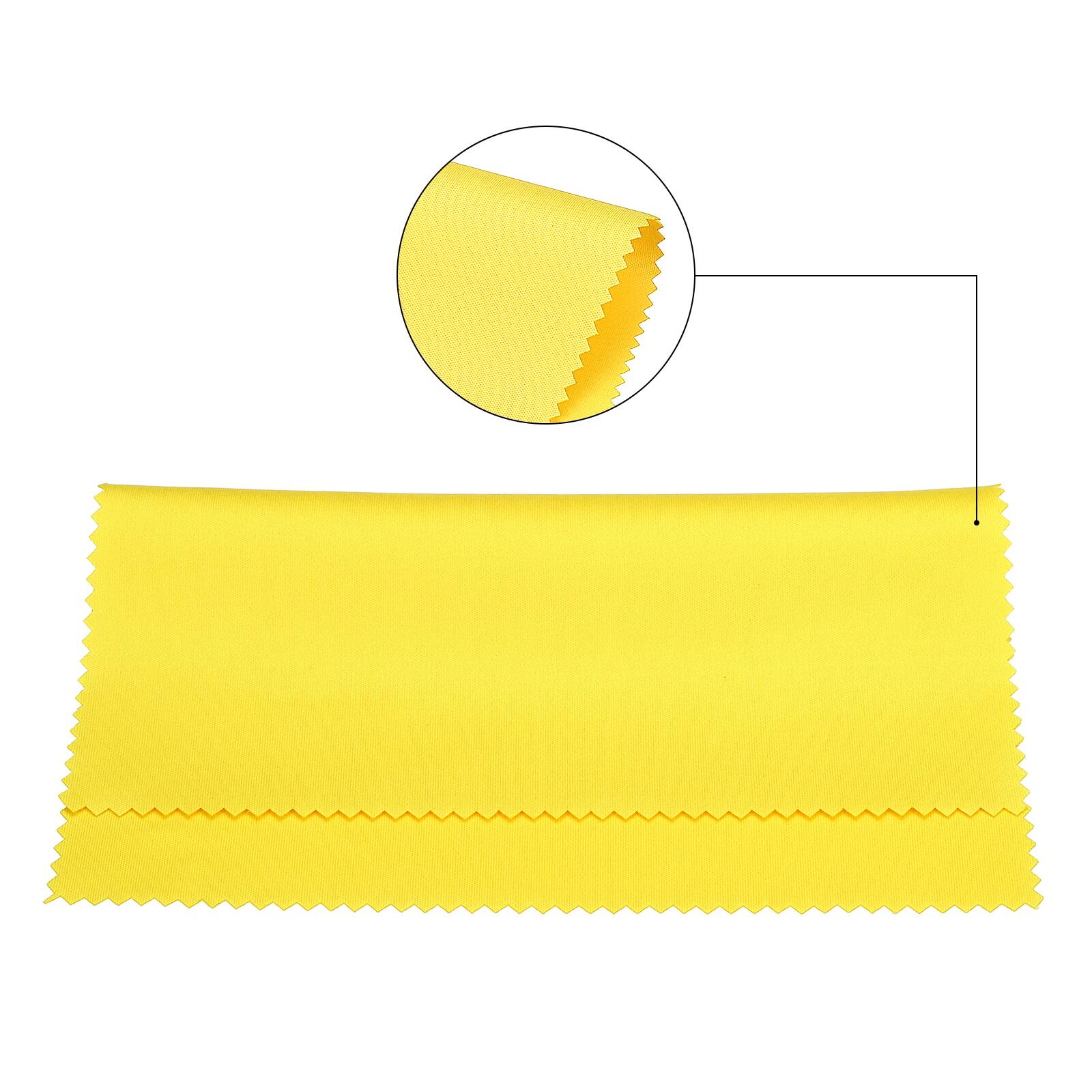 Alt View 2. Unique Bargains - Eyeglass Microfiber Cleaning Cloth 6"x6", 20pcs Soft Wipe for Lens, Eyeglasses, Screens in Individual Vinyl Pouch - Yellow.