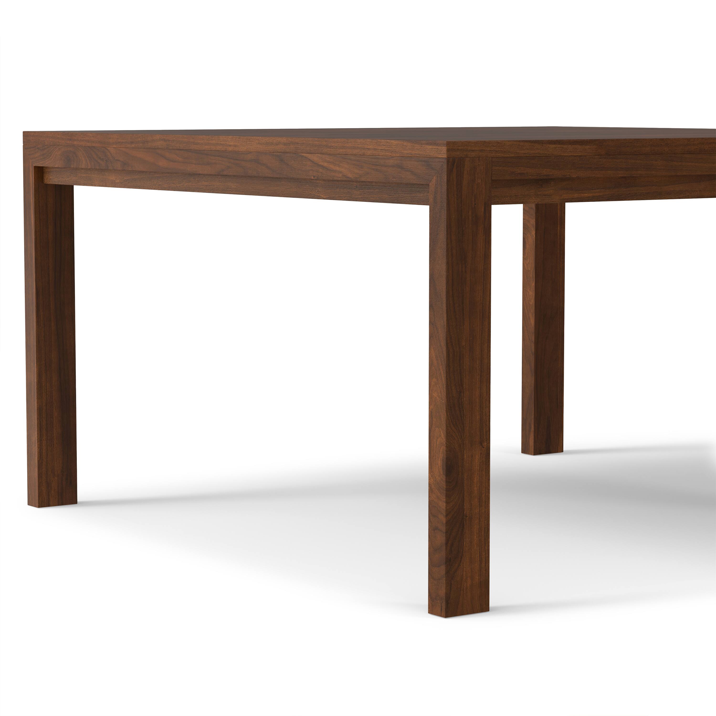 Alt View 5. Simpli Home - Wilson 54 inch x 54 inch Square Transitional Dining Table in Walnut Veneer - Walnut Veneer.