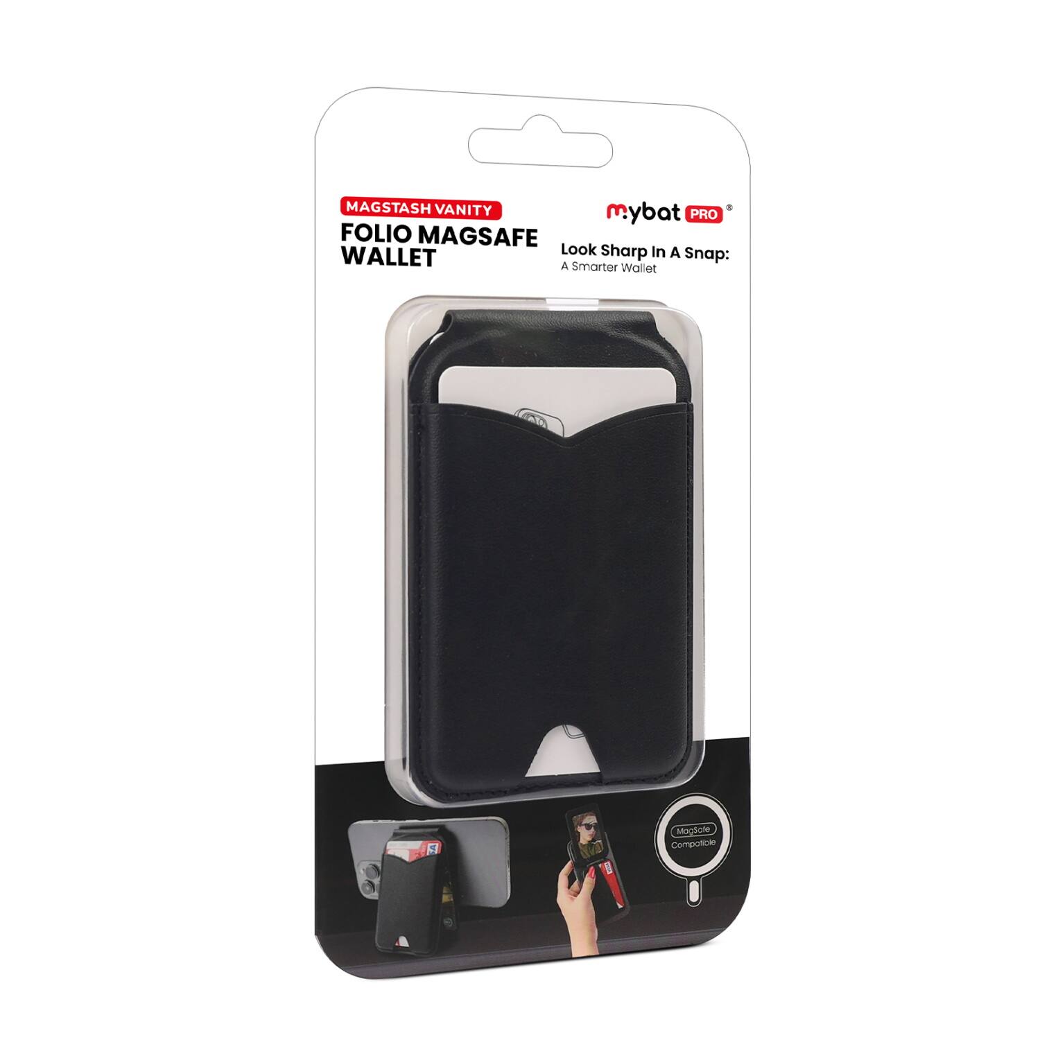 MAGSTASH VANITY  
FOLIO MAGSAFE WALLET  

mybat PRO  
Look Sharp In A Snap: A Smarter Wallet  

MAGSTASH Complectator