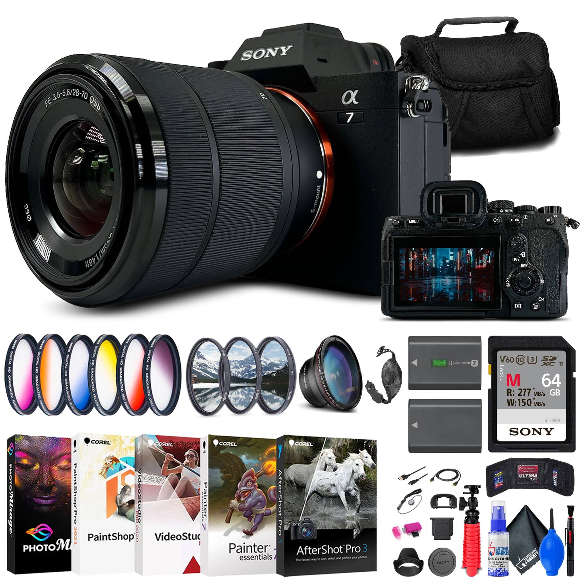 SONY FE 28-70mm f/3.5-5.6 OSS

SONY α7

SONY V60 64GB SDXC UHS-II Memory Card
R: 277 MB/s
W: 150 MB/s

COREL PHOTO-PAINT
COREL PAINTSHOP
COREL VIDEOSTUDIO
COREL PAINTER
AfterShot Pro 3 essentials

SONY ULTIMA F-BESRE

SONY CLAN BALKS