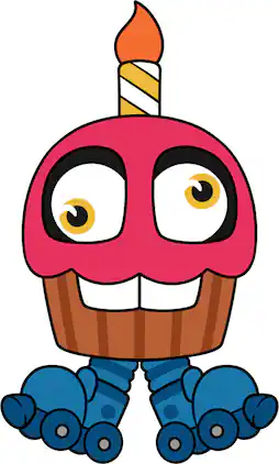 Youtooz - Five Nights at Freddy's - Pin - Party Mr Cupcake Bobble - COLLECTIBLES - Multicolor