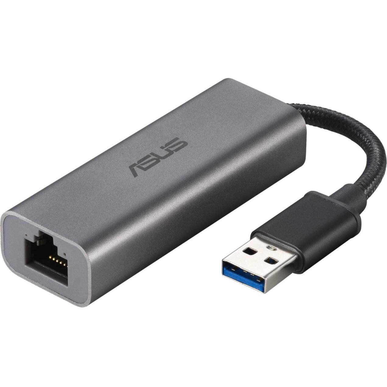 Alt View 18. ASUS - 2.5GBase-T USB 3.2 (Gen 1) Type A 2.5Gigabit Ethernet Adapter - Gray.