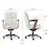 Left. La-Z-Boy - Dawson Faux Leather and Wood Frame Executive Chair - White.