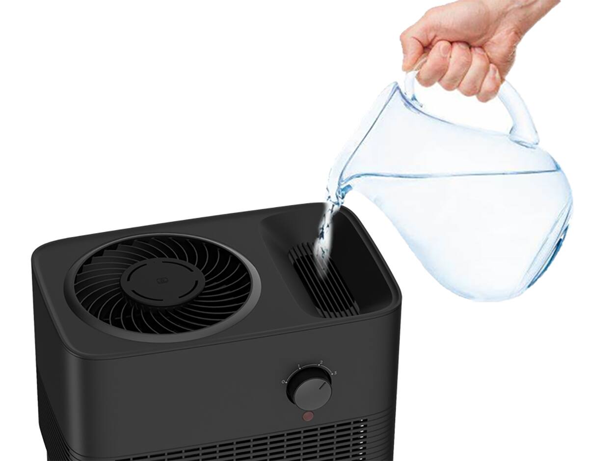 Alt View 11. Sunpentown - 1-Gallon Evaporative Humidifier - Black.
