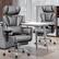 Alt View 1. Brick Attic - 500LBS Ergonomic Home Office Desk Executive Chair for Heavy Individuals, Adjustable Headrest Footrest Armrest - Grey.