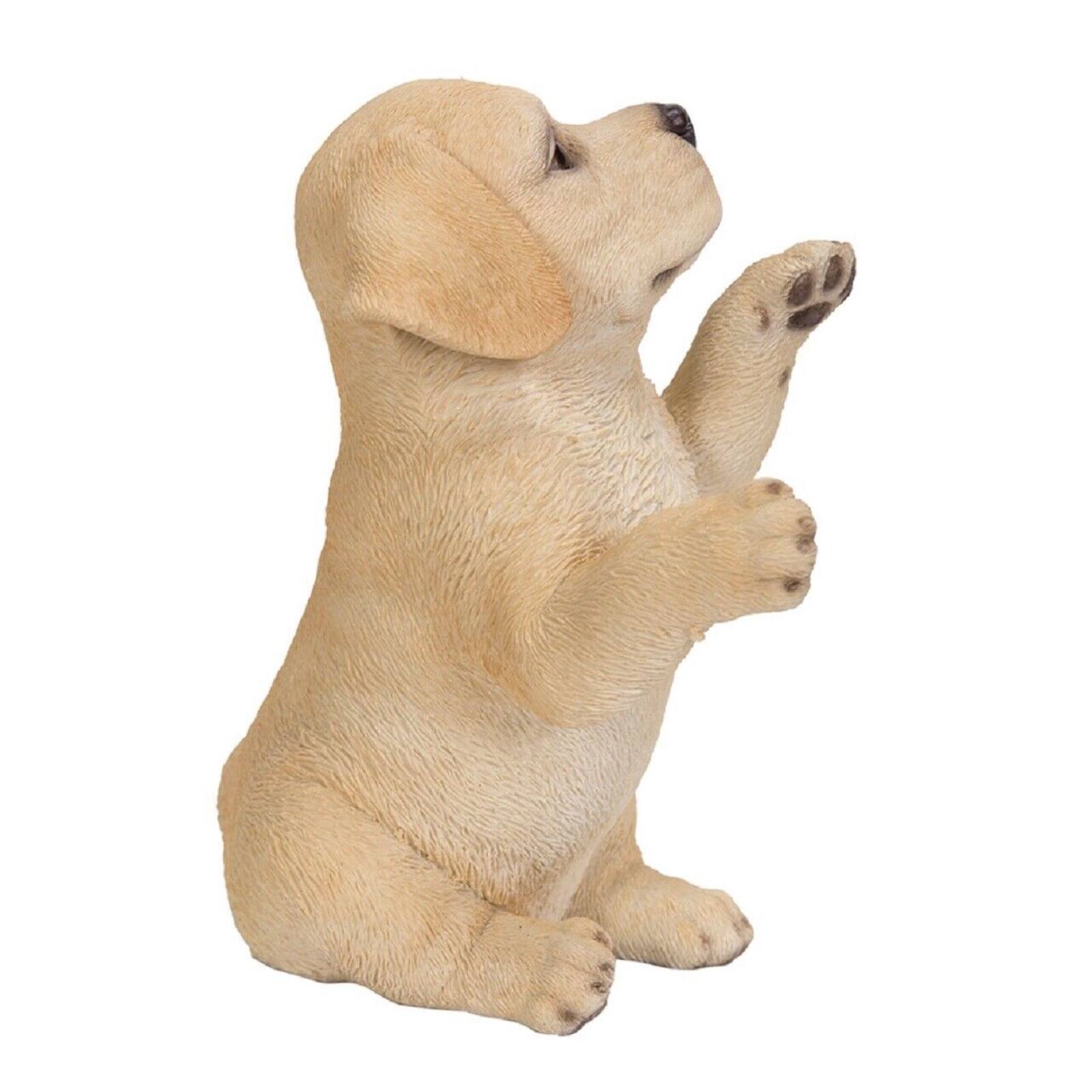Left. Pacific Trading - Realistic Animal Labrador Puppy Collectible Home Decor Figurine 6.25 inch.