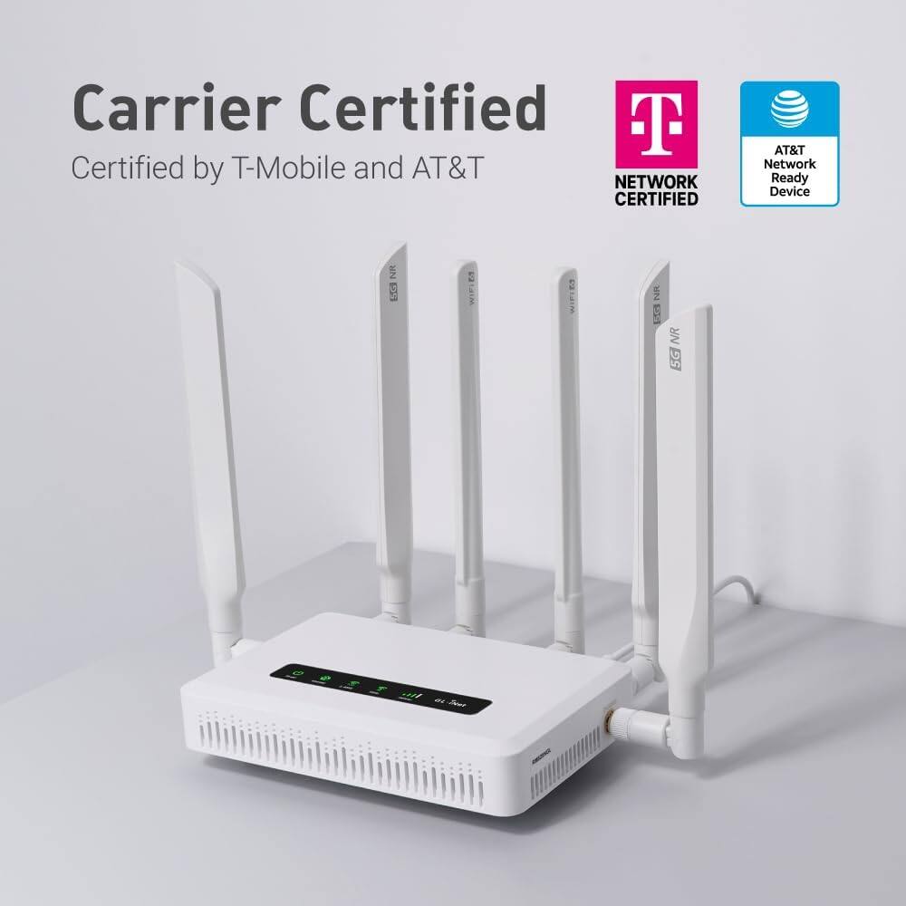 Carrier Certified  
Certified by T-Mobile and AT&T  
NETWORK CERTIFIED  
AT&T Network Ready Device  
5G NR  
5G NR  
5G NR
