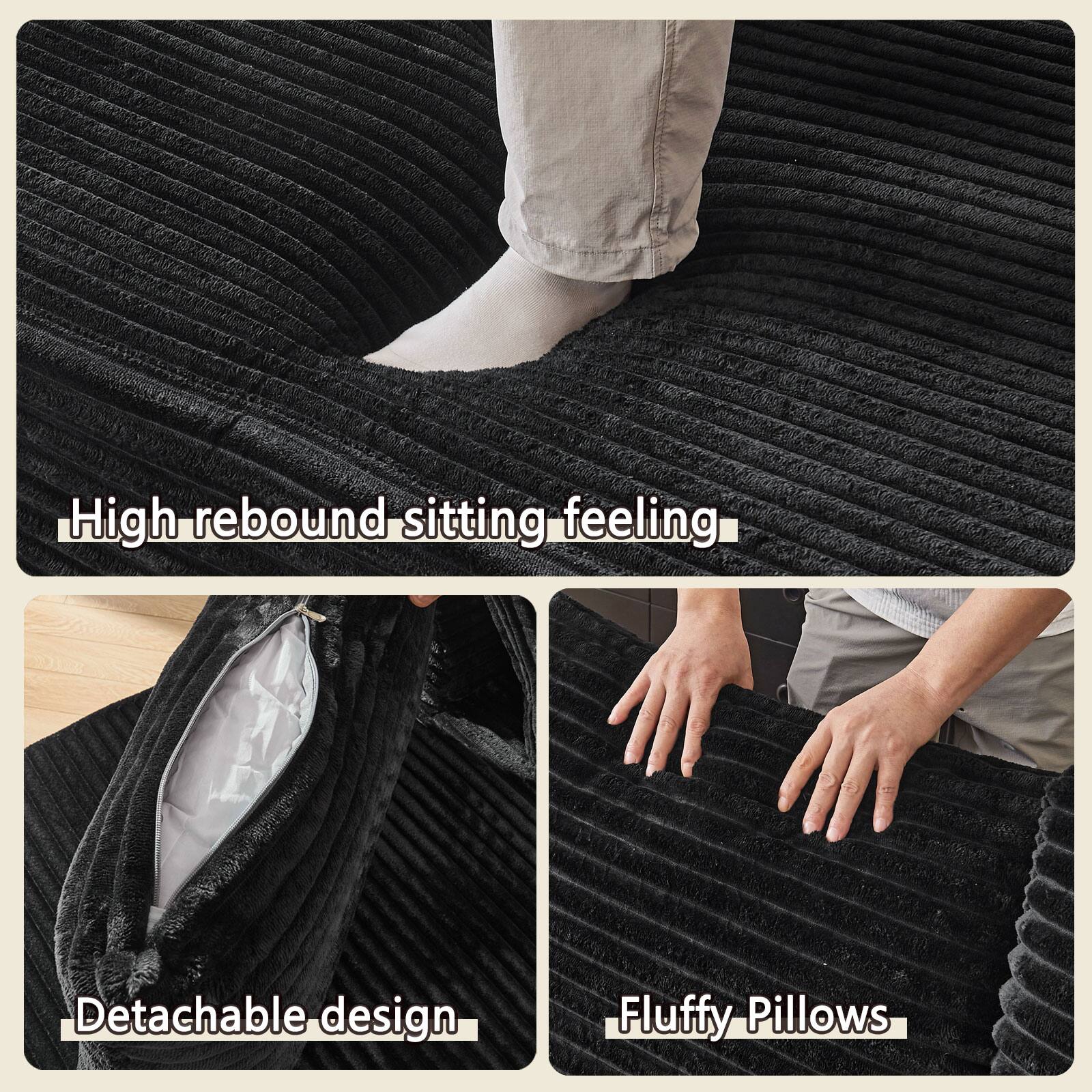 High rebound sitting feeling  
Detachable design  
Fluffy Pillows