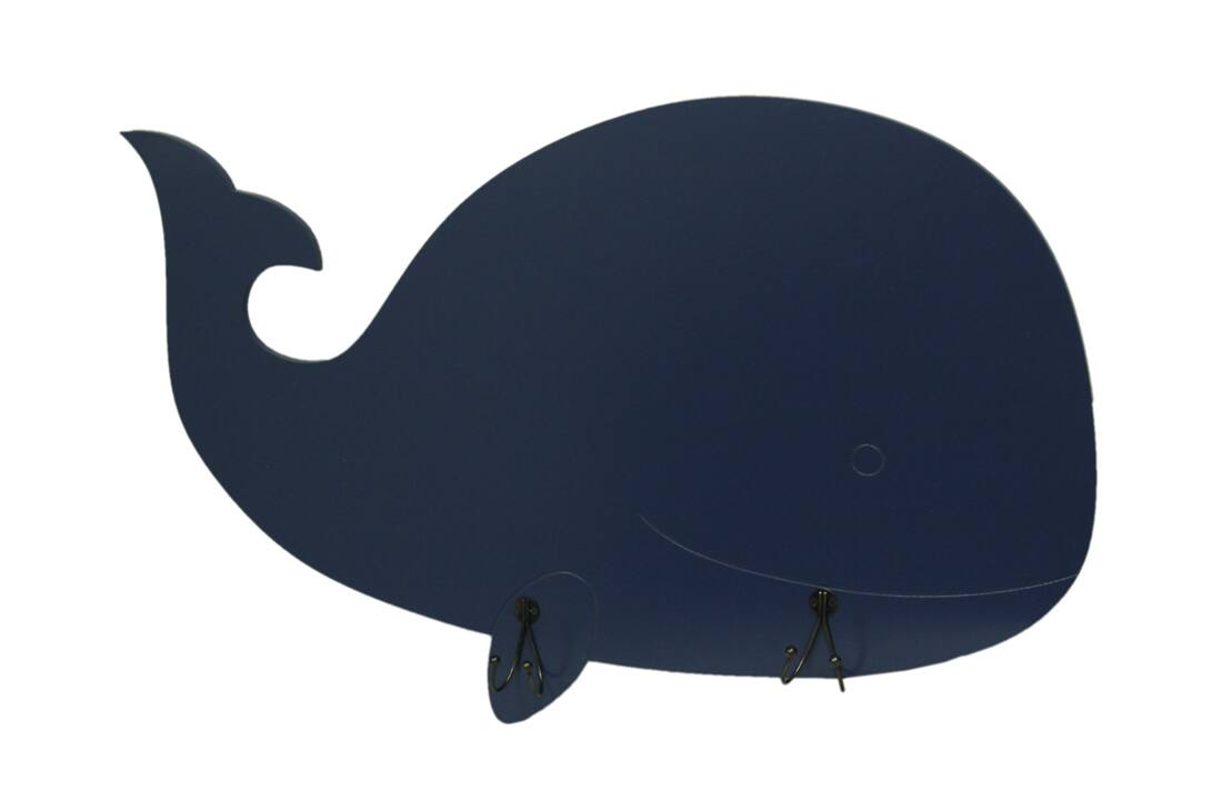 Zeckos - Adorable Whale Key Rack Wall Hook 33 By 20 Inches - Blue