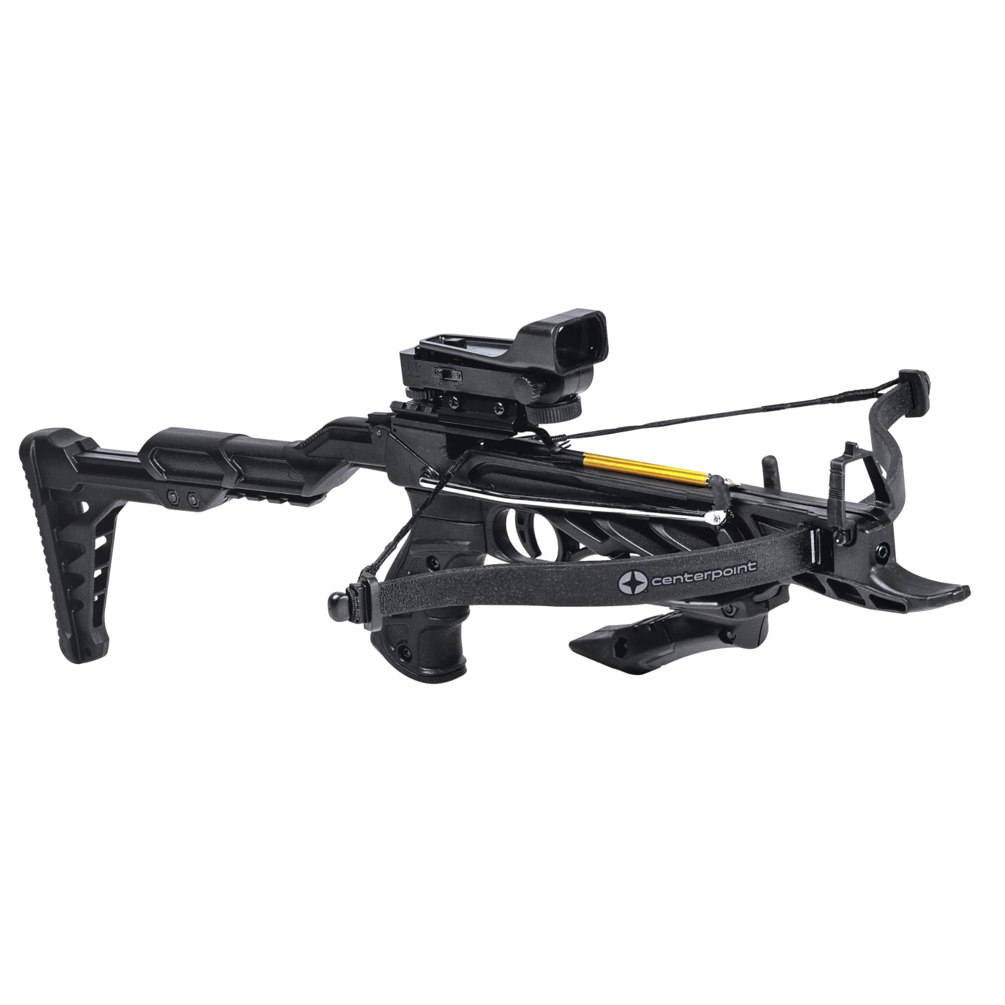 Centerpoint - Hornet Recurve Crossbow with Reflex Red Dot Sight & 3, 6" Bolts - Black
