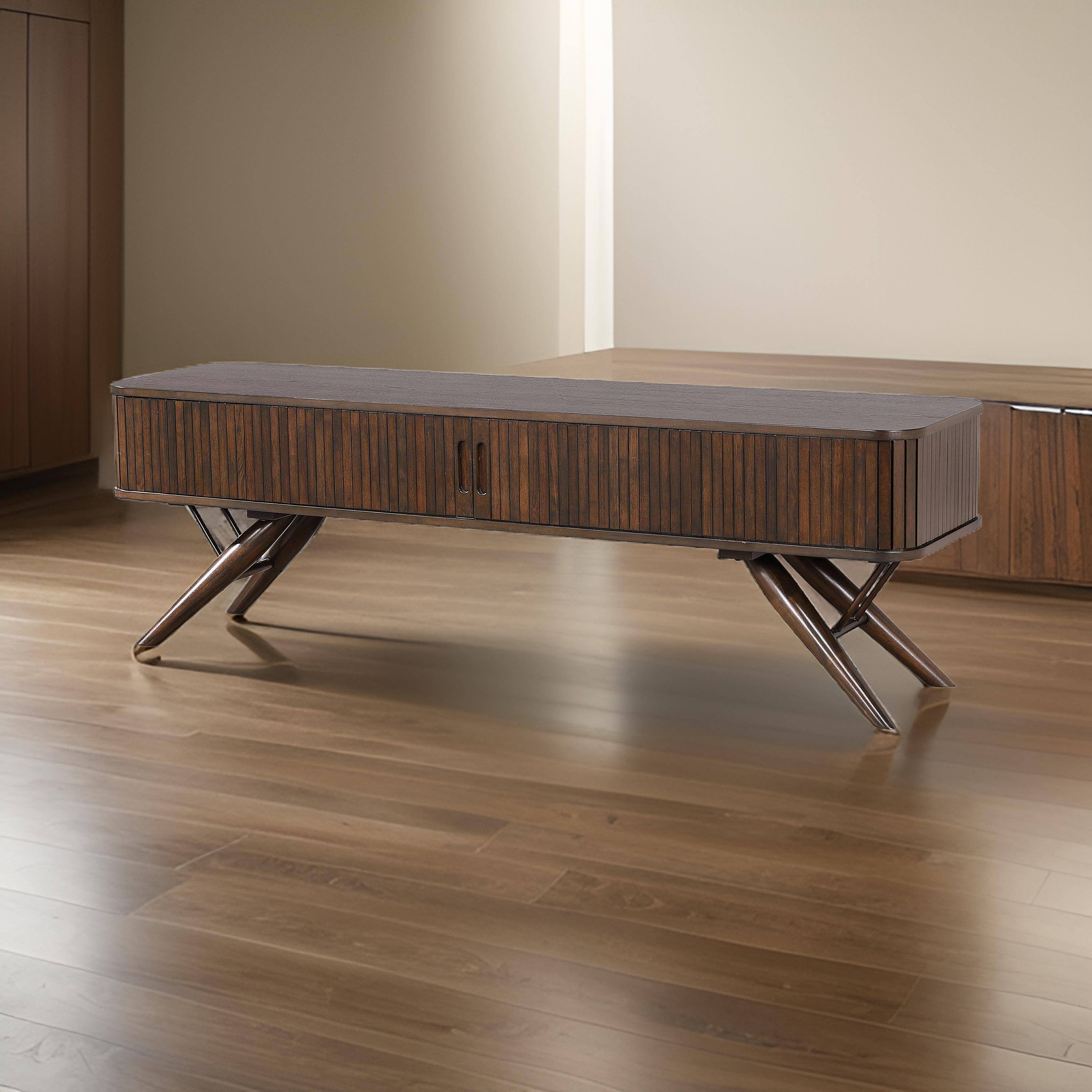 Alt View 5. Manhattan Lane - Simi TV Media Entertainment Console, Rectangular 71 Inch - Brown.