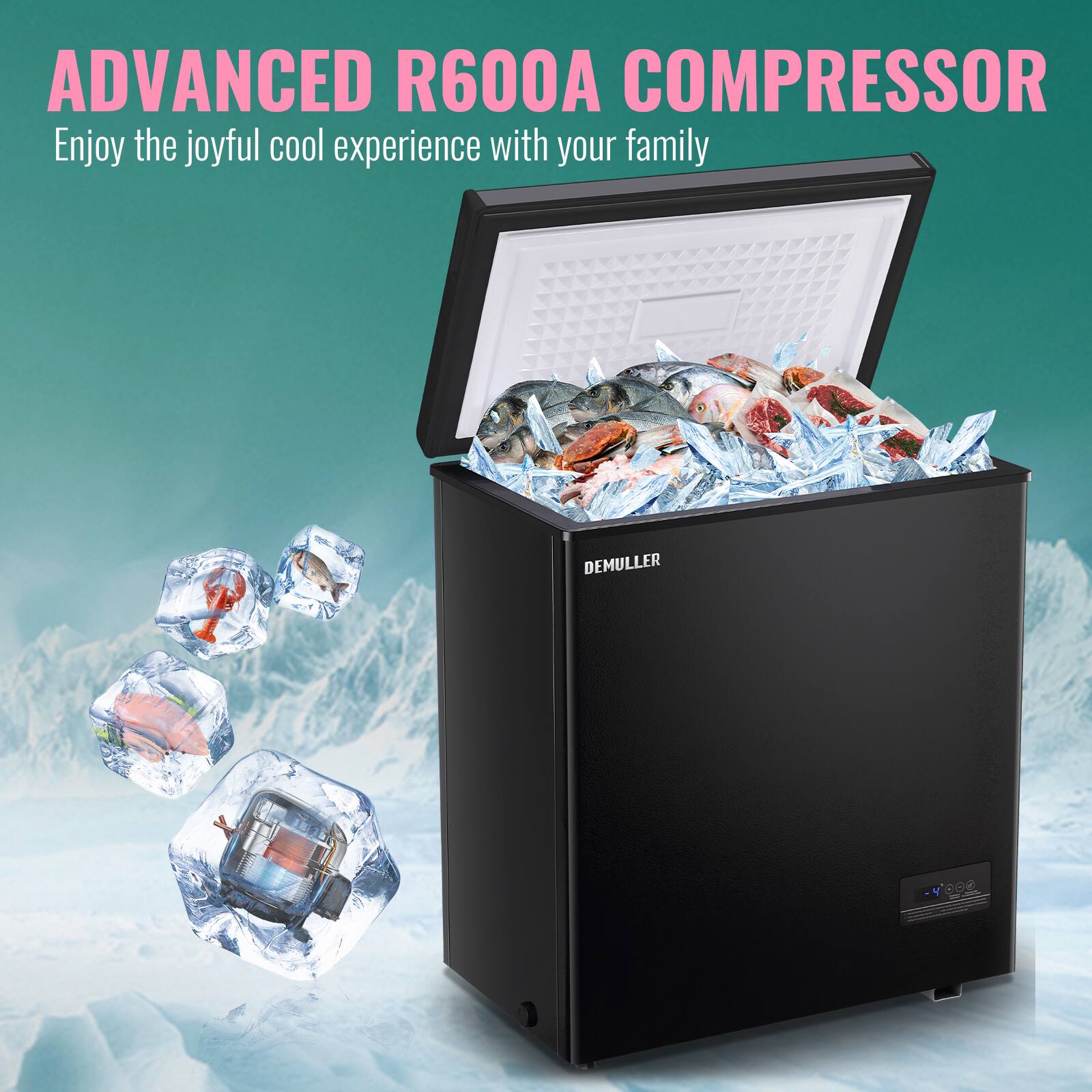 ADVANCED R600A COMPRESSOR  
Enjoy the joyful cool experience with your family