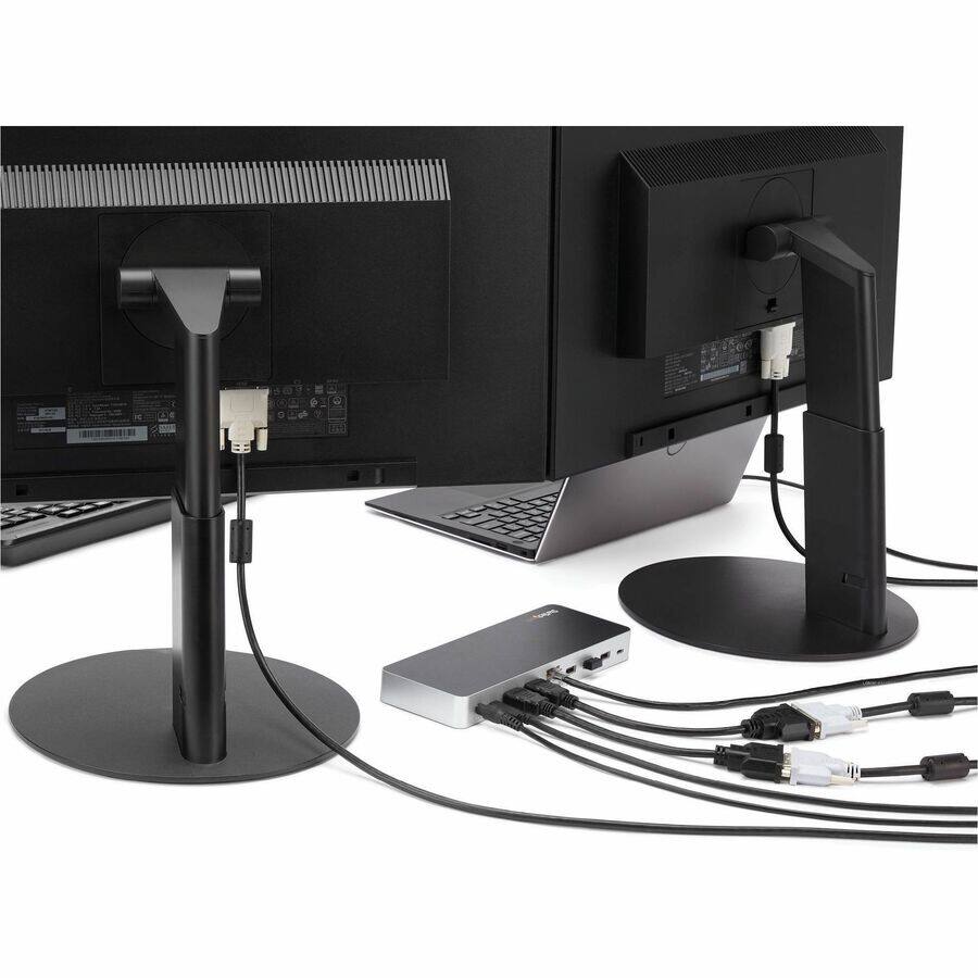 Alt View 4. Startech - Dual-Monitor USB-C Dock (MST30C2HHPD).