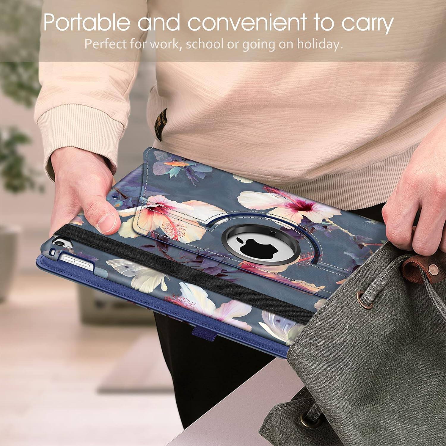 Portable and convenient to carry  
Perfect for work, school or going on holiday.