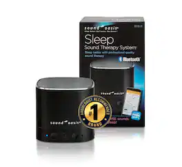 Sound Oasis - Pink Noise Bluetooth Sound Machine with 20 Soothing Sounds, Speaker, Memory & Portable Design for Sleep Anywhere - Black