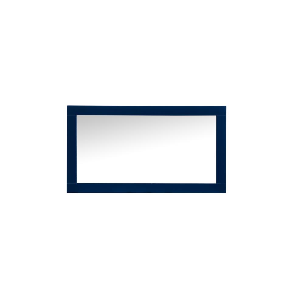 Back. Elegant Decor - Aqua vanity mirror 18x32 inch in blue - Blue.