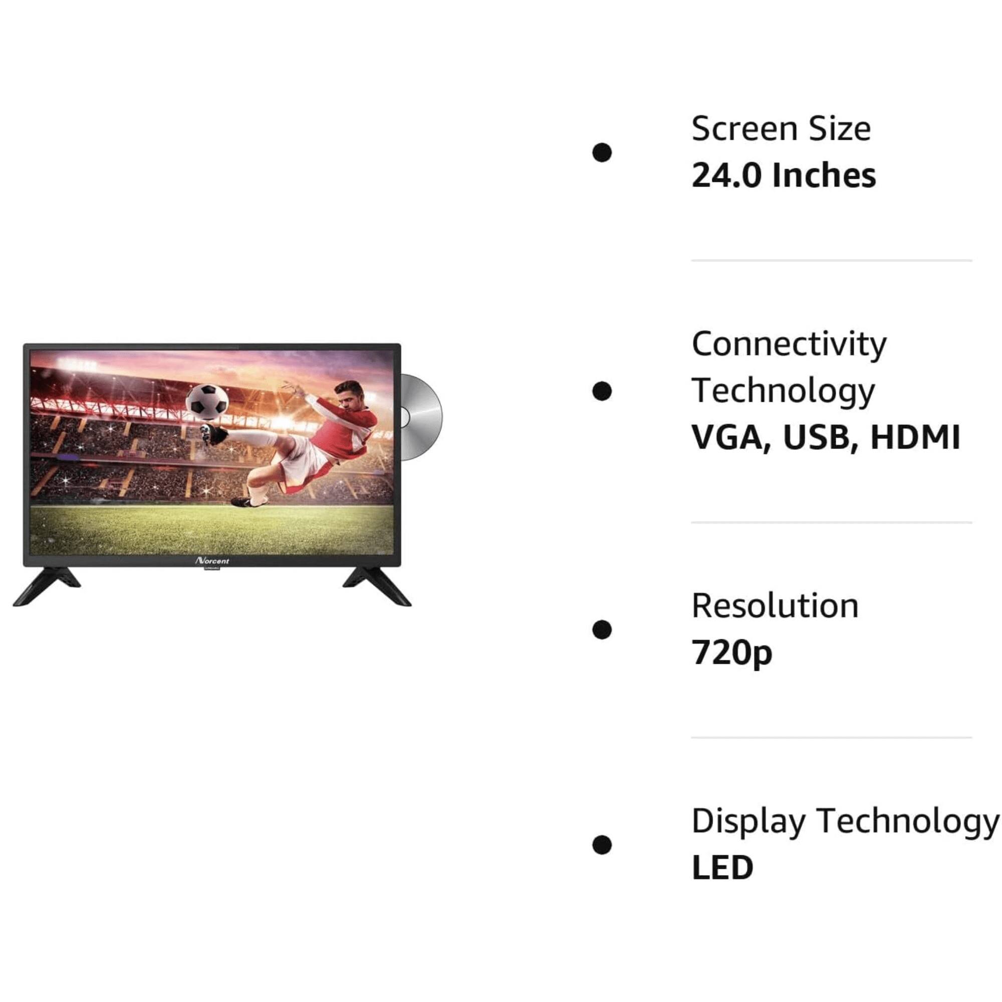 - Screen Size: 24.0 Inches
- Connectivity Technology: VGA, USB, HDMI
- Resolution: 720p
- Display Technology: LED