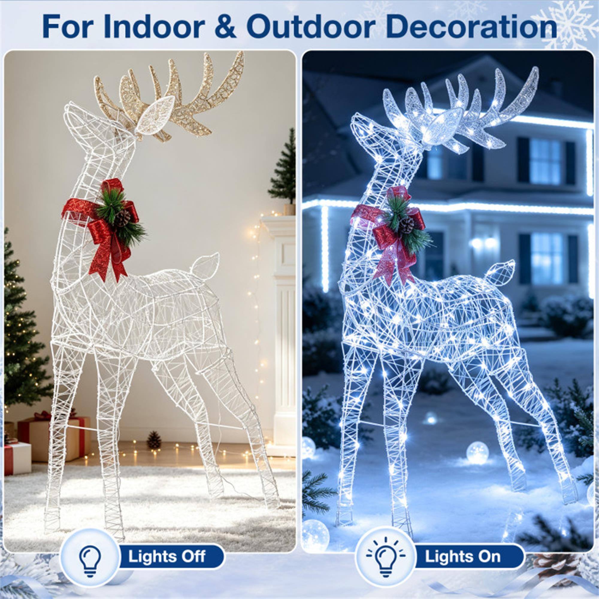 For Indoor & Outdoor Decoration

Lights Off

Lights On