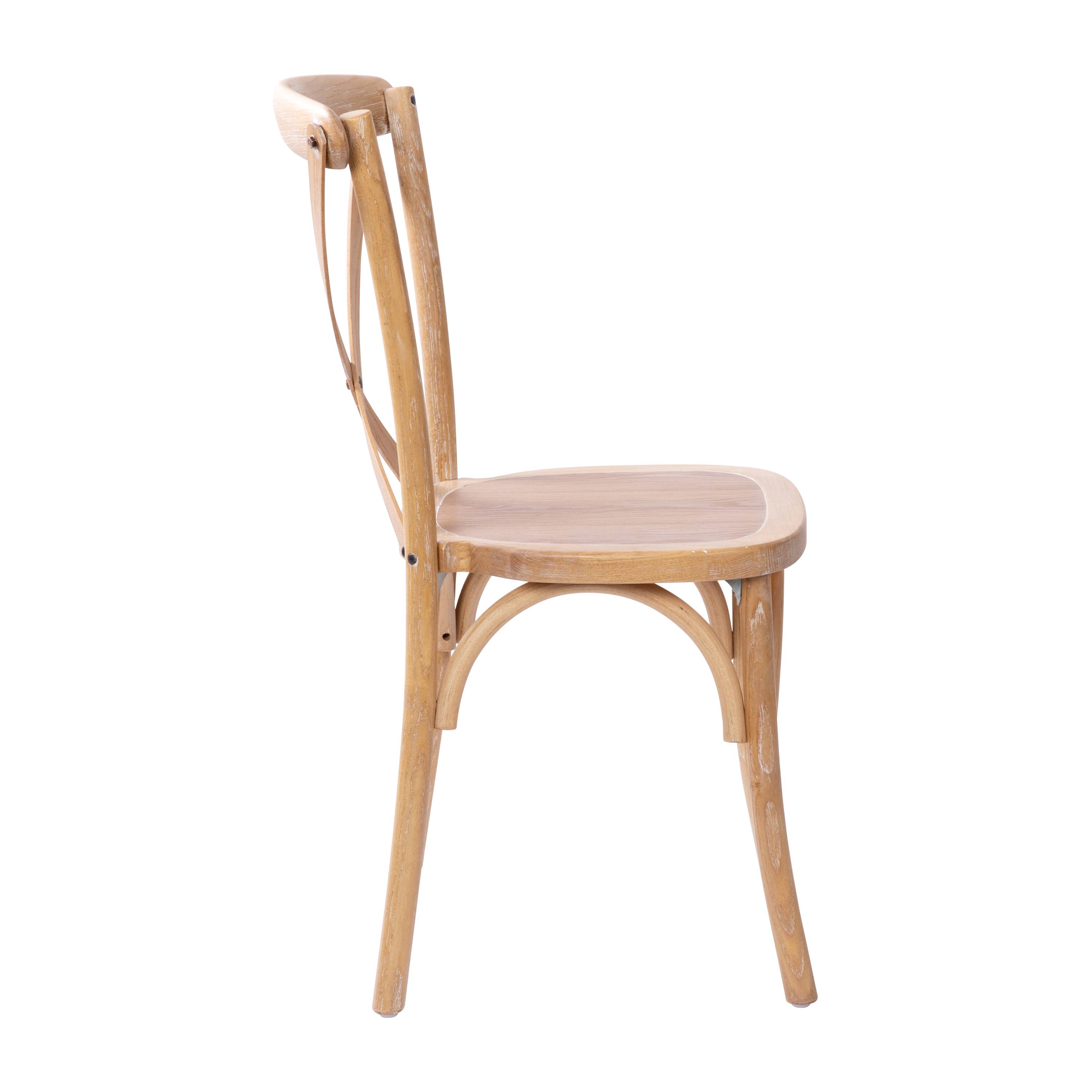 Alt View 8. Emma + Oliver - 2-pack X-Back Chair - Driftwood.