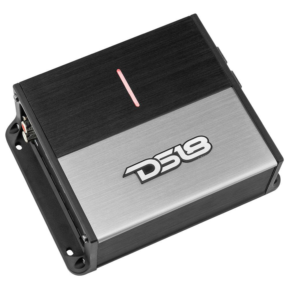 Alt View 2. DS18 Audio - ION 1-Channel Class D Car Amplifier, 600W RMS at 1 Ohm - Black/Silver.