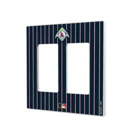 Keyscaper - Los Angeles Angels 1961-1965 Cooperstown Pinstripe Double Rocker Light Switch Plate - Multicolor