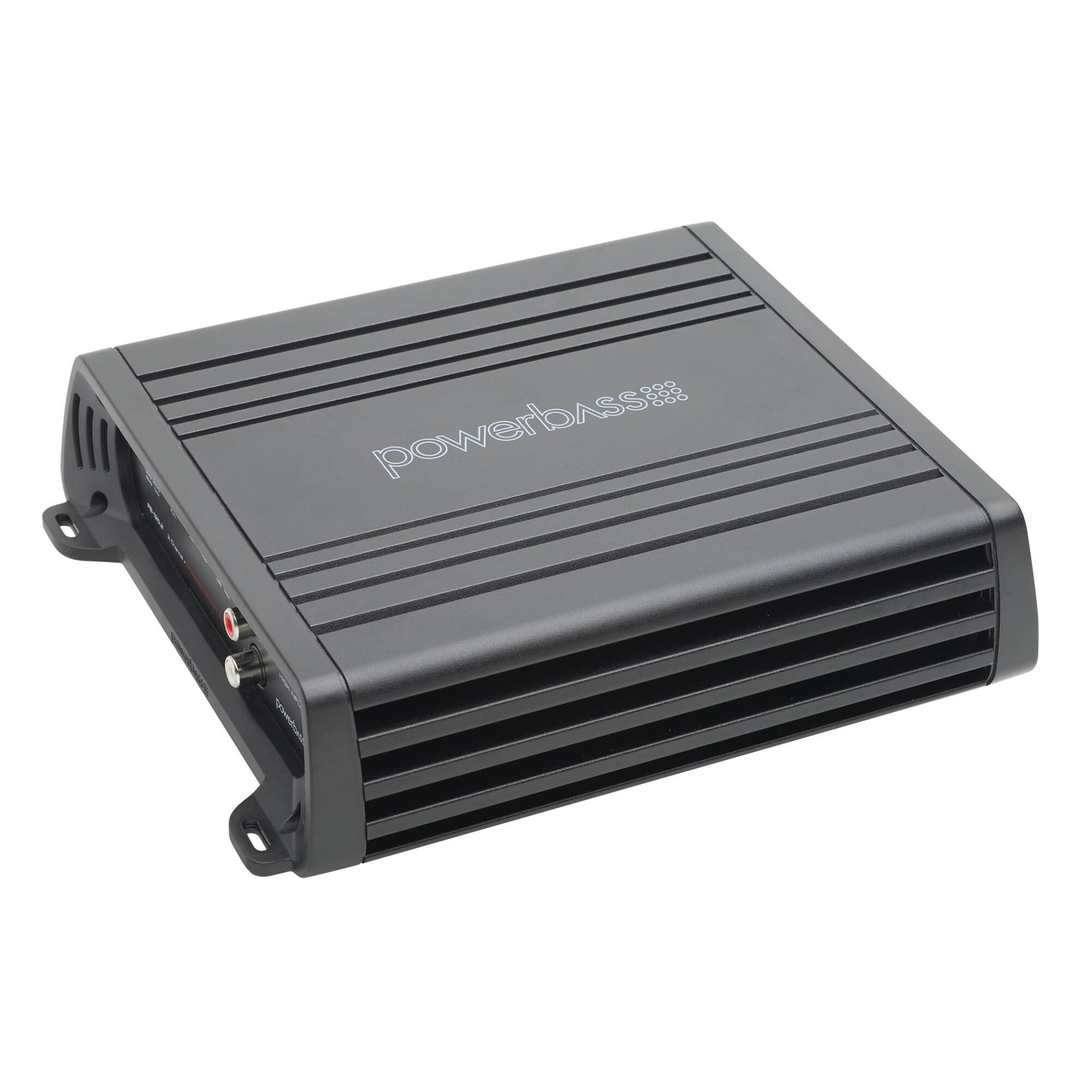 Front. Powerbass - PowerBass PB-120.2 - 120 Watt x 2 @ 2 Ohm Amplifier - Black/Gray.