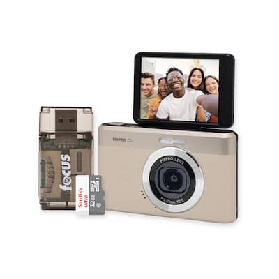 Kodak PIXPRO C1 13MP Digital Camera (Brown) with MicroSD Card and Kodak PIXPRO C1 13MP Digital Camera (Brown) with MicroSD Card and