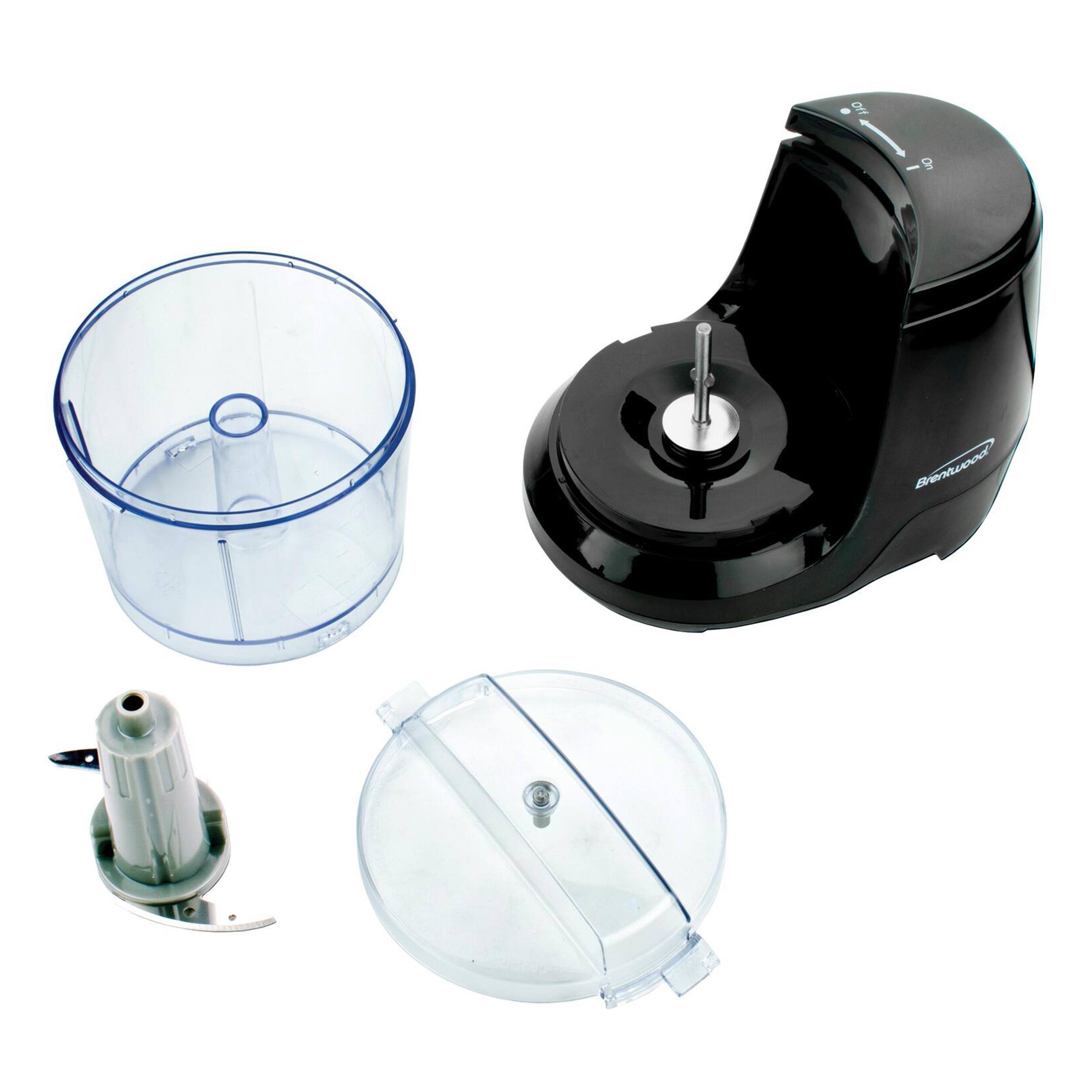 Alt View 4. Brentwood - Brentwood 1.5 Cup Mini Food Chopper in Black - Black.