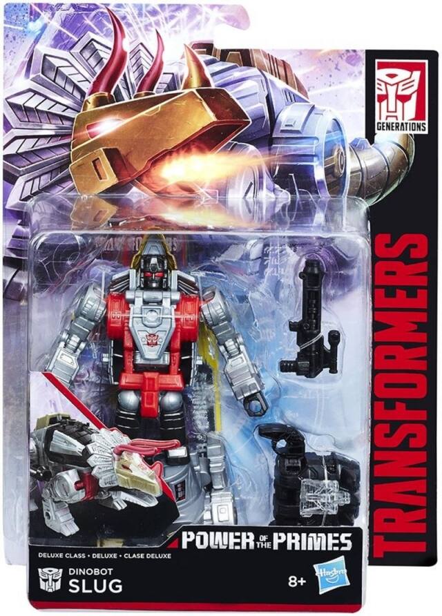 GENERATIONS  
DELUXE CLASS  
DELUXE CLASE DELUXE  
POWER OF THE PRIMES  
TRANSFORMERS  
DINOBOT SLUG  
8+