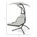 Alt View 7. Best Choice Products - Best Choice Products Hanging Curved Chaise Lounge Chair Swing w/ Pillow, Shade, Stand - White Sand - White Sand.