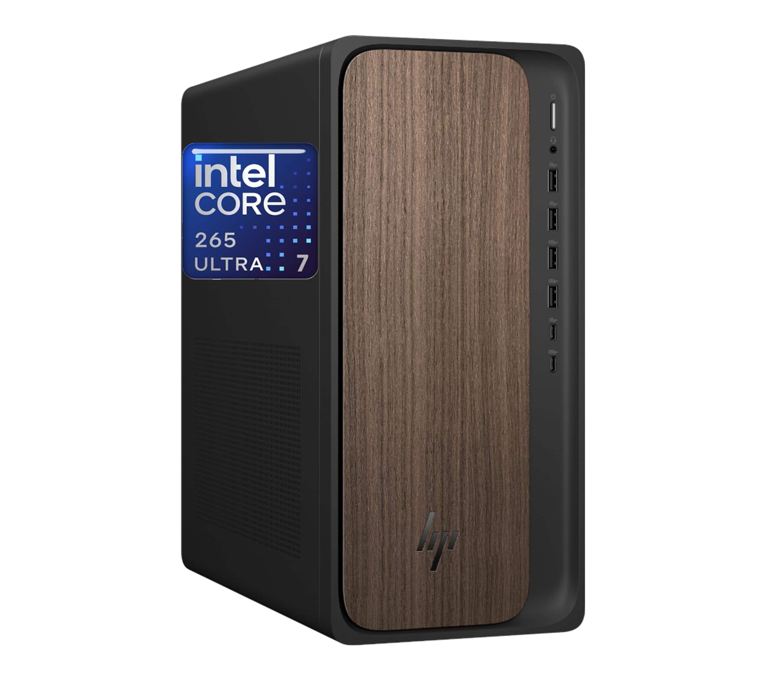 HP - 2025 OmniDesk M03 Premium Business Next Gen AI Desktop Computer Intel Core Ultra 7 265, 16GB DDR5 RAM, 1TB HDD - Black