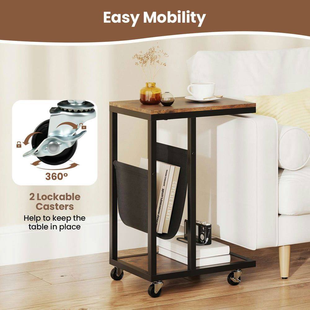 Easy Mobility

360°

2 Lockable Casters

Help to keep the table in place
