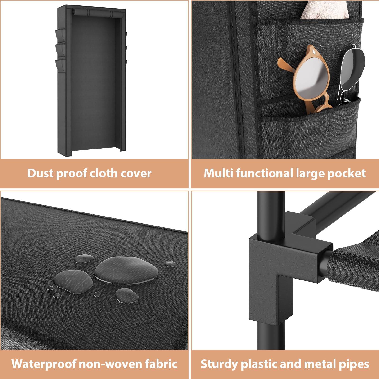 - Dust proof cloth cover
- Multi functional large pocket
- Waterproof non-woven fabric
- Sturdy plastic and metal pipes