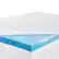 Front. Serta - Soothing Cool 3-Inch Gel Memory Foam Mattress Topper Full - Blue.