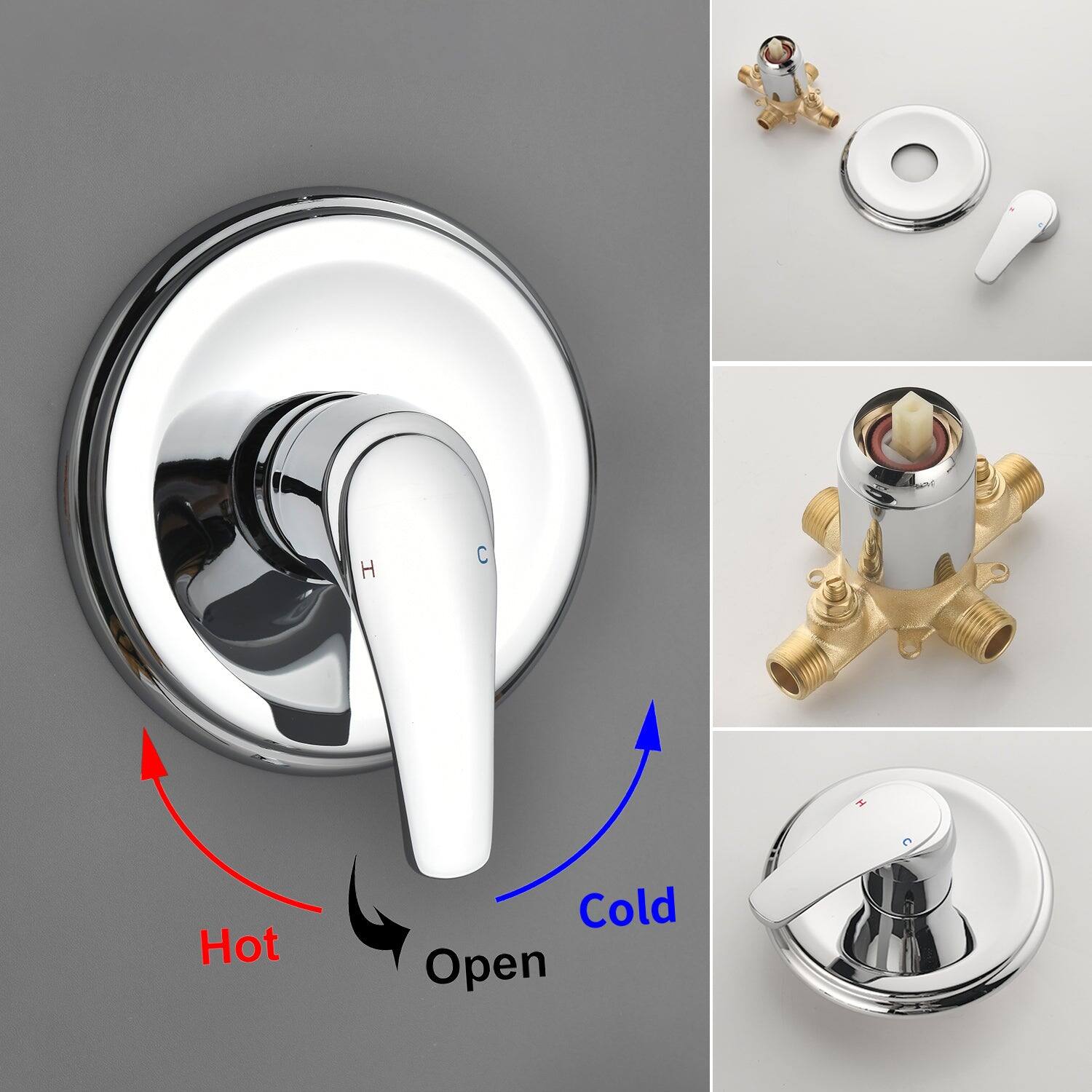 H - Hot  
C - Cold  
Open