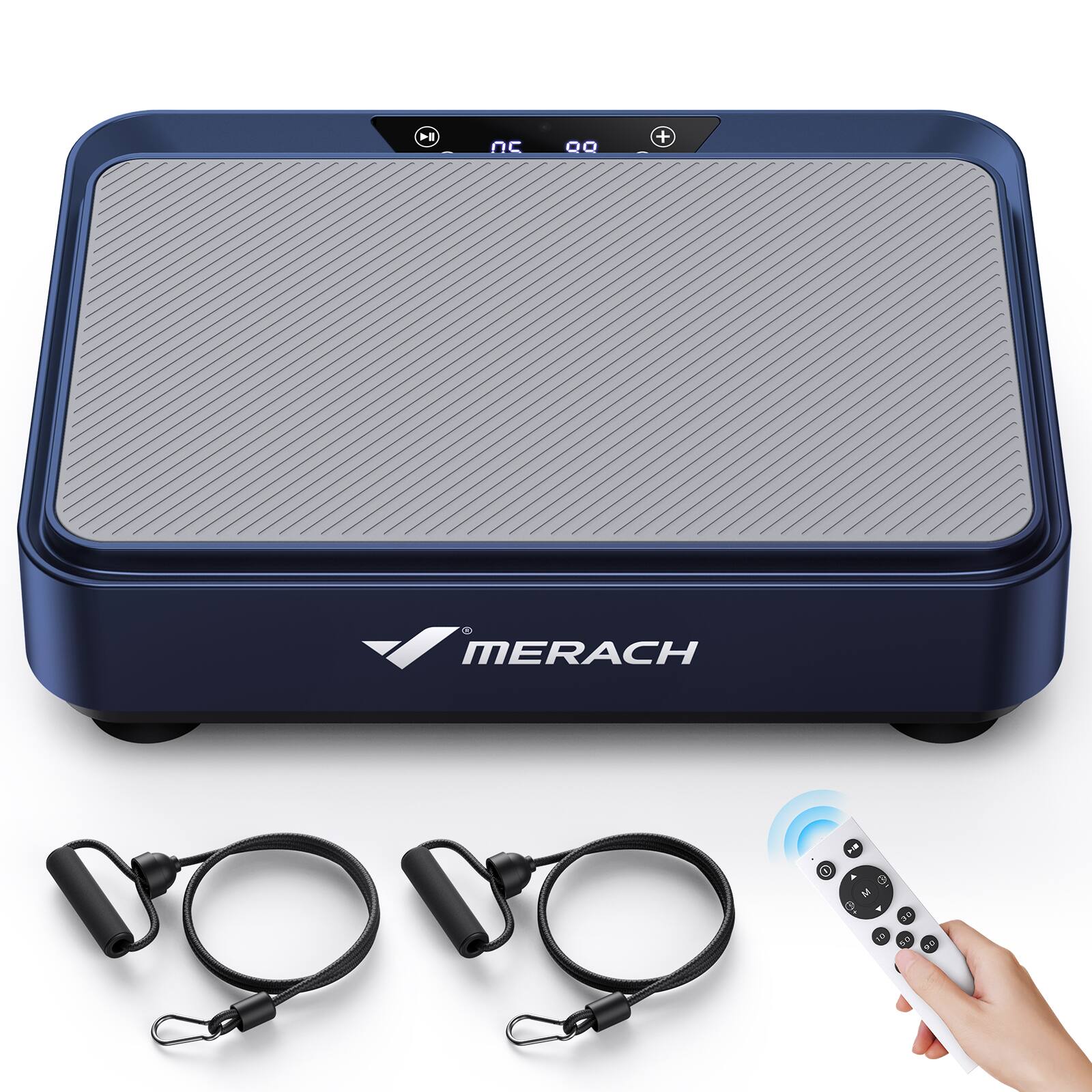 Angle. MERACH - MERACH Vibration Plate Exercise Machine Weight Loss Fitness Platform For Home - Blue.