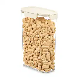 Sorbus - Airtight Food Storage Container- Stackable Pantry Canister with Secure Lid for Rice, Cereal, Flour, Pasta - Clear