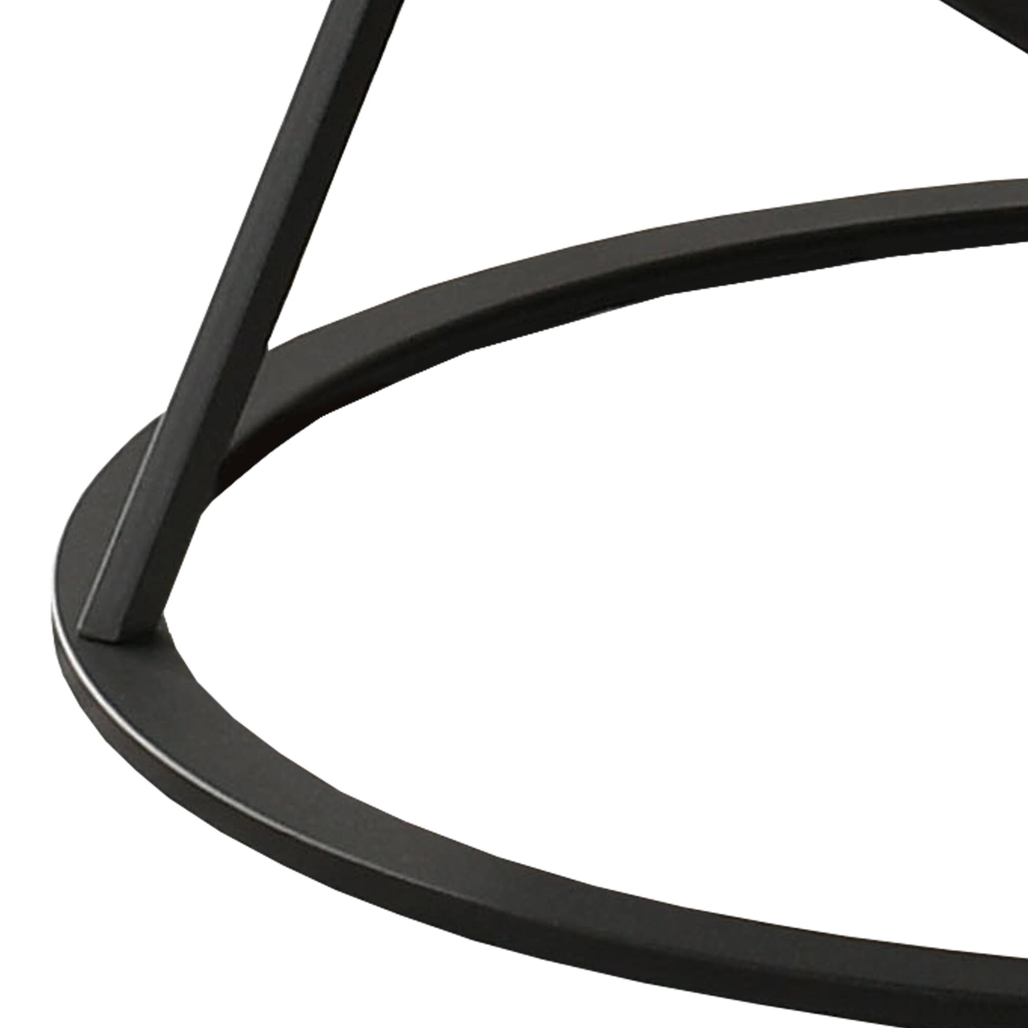 Alt View 1. Vaczon - Modern Natural 3 Pc Living Room Table Set with Artistic Metal Base, Coffee Table, and 2 End Tables - Natural.