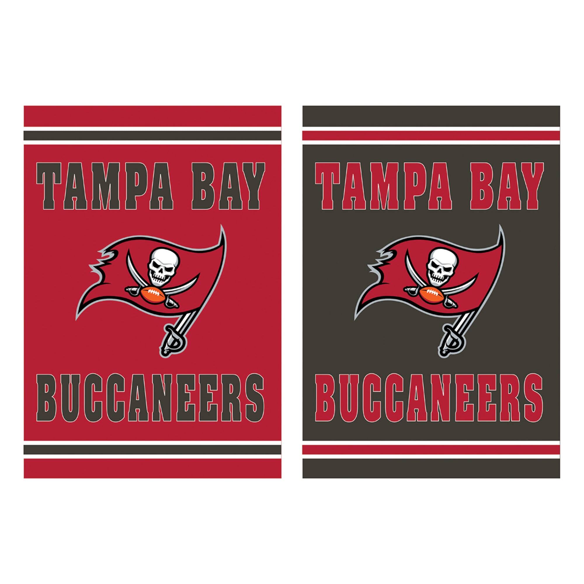 Evergreen Enterprises - Tampa Bay Buccaneers 12.5" x 18" Double-Sided Embossed Suede Garden Flag - Multicolor