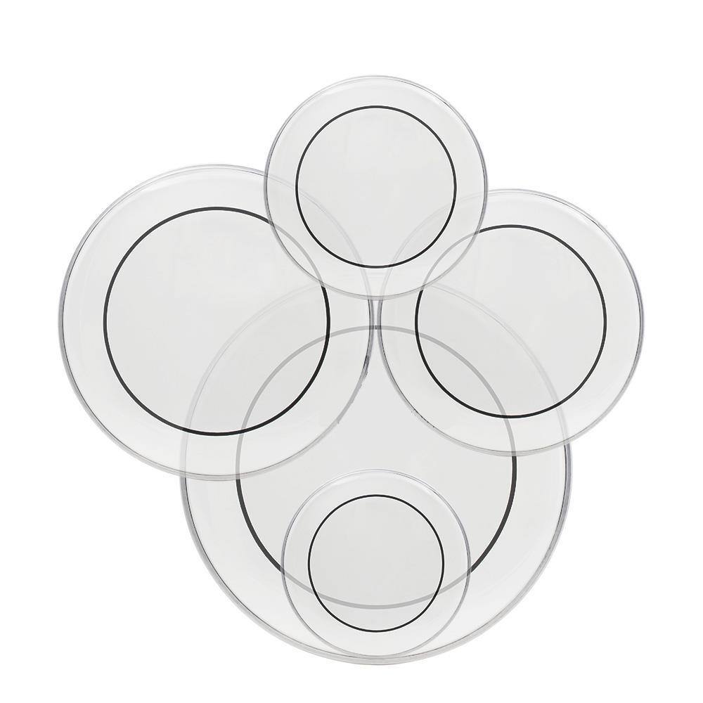 Alt View 2. Winado - PET Clear Drum Head Pack Standard - 22", 16", 14", 13", 12" US Seller.