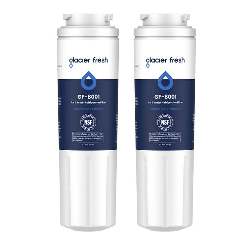 Glacier Fresh
GF-8001
Ice & Water Refrigerator Filter
Replace every 6 months
NSF Certified
The Filter is Tested and Certified by NSF International against NSF/ANSI Standard 42 for materials and structural integrity
COMPONENT