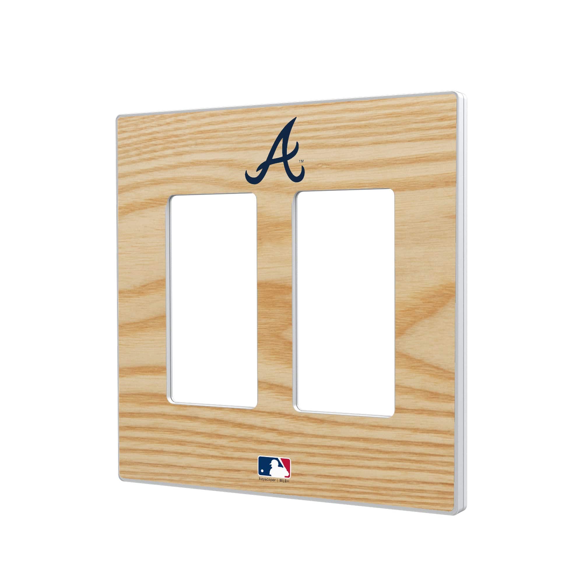 Keyscaper - Atlanta Braves Baseball Bat Design Double Rocker Light Switch Plate - Multicolor price history on PriceWatchPro