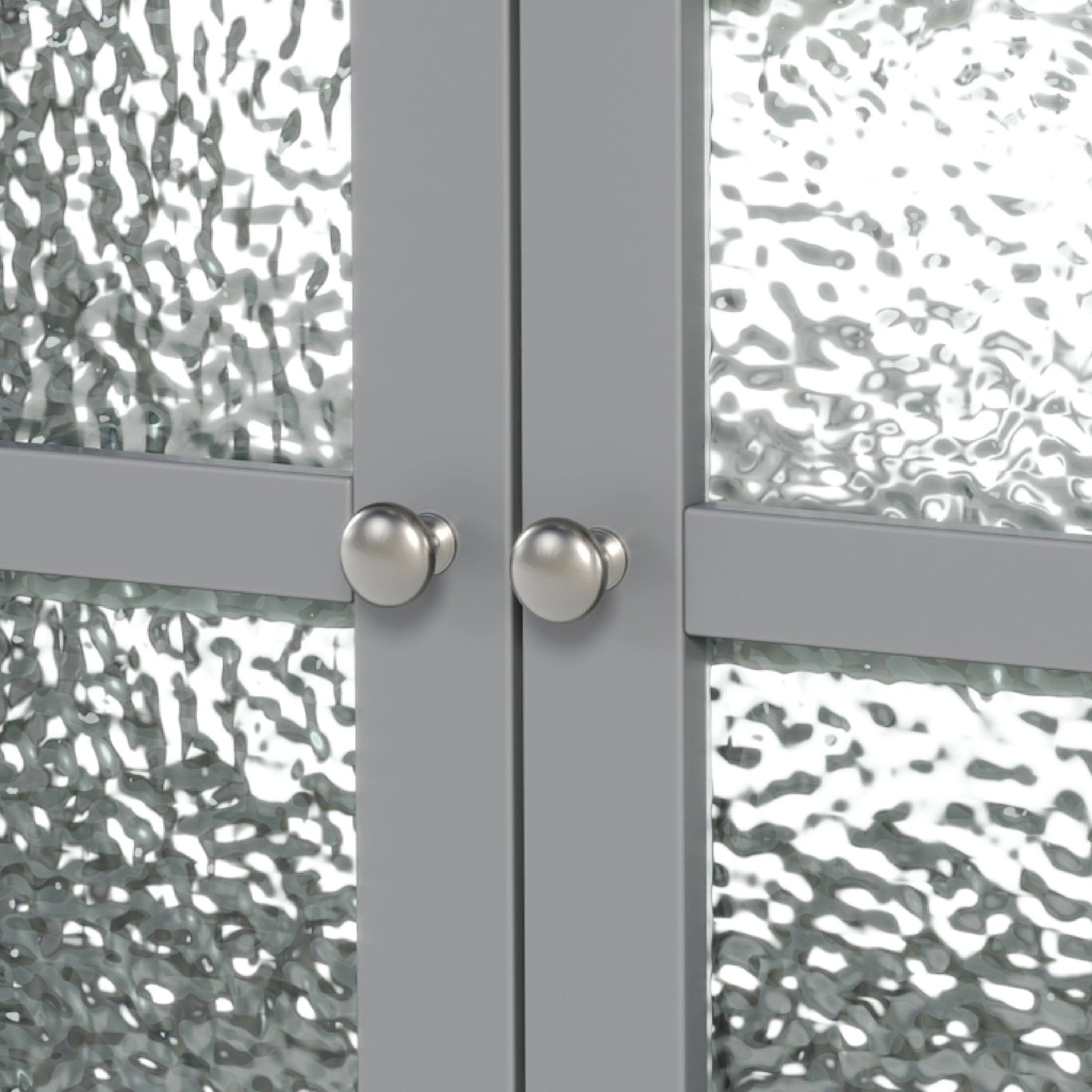 Alt View 5. Boyel Living - 36 Inch Bathroom Vanity with Ceramic Sink Adjustable Shelf Solid Wood Legs Soft Close Hinges Gray - Gray.