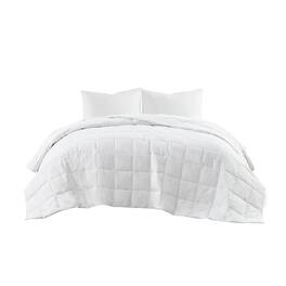 Gracie Mills - Roth All-Seasons Blanket with Goose Feather and Down filling - White