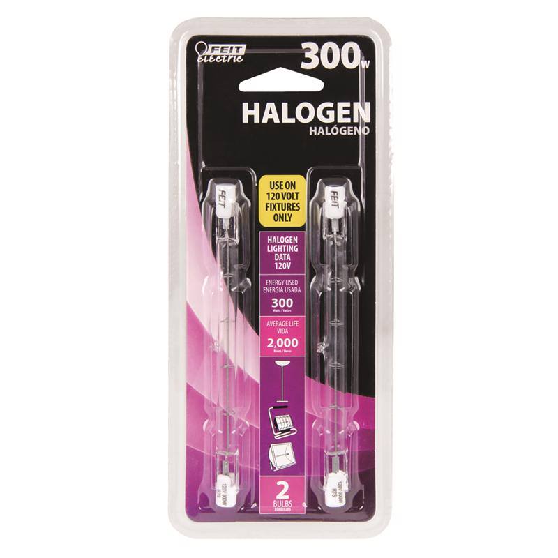 FEIT ELECTRIC - Tubular Halogen Bulb 4500 lm Warm White 300 W T3 2 Pack price history on PriceWatchPro