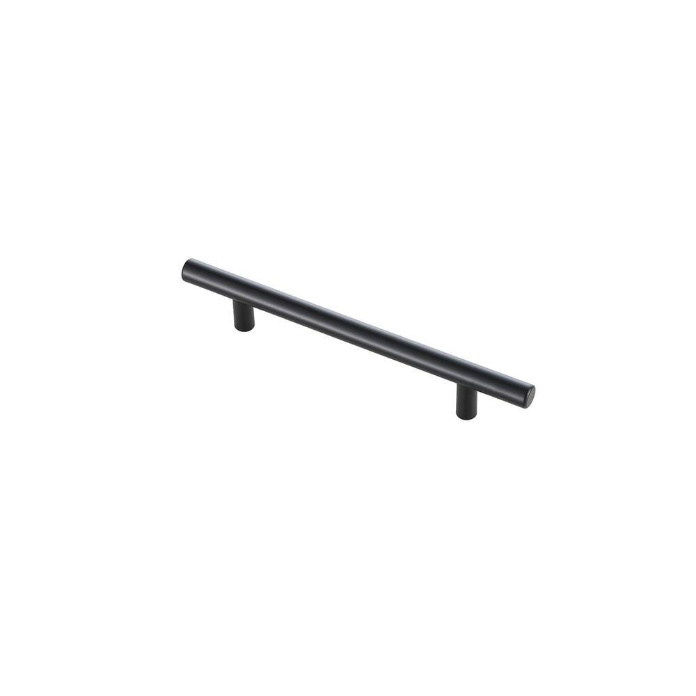 Back. Elegant Decor - Quinn 5" Center to Center Matte Black Bar Pull Multipack (set of 10) - Matte Black.