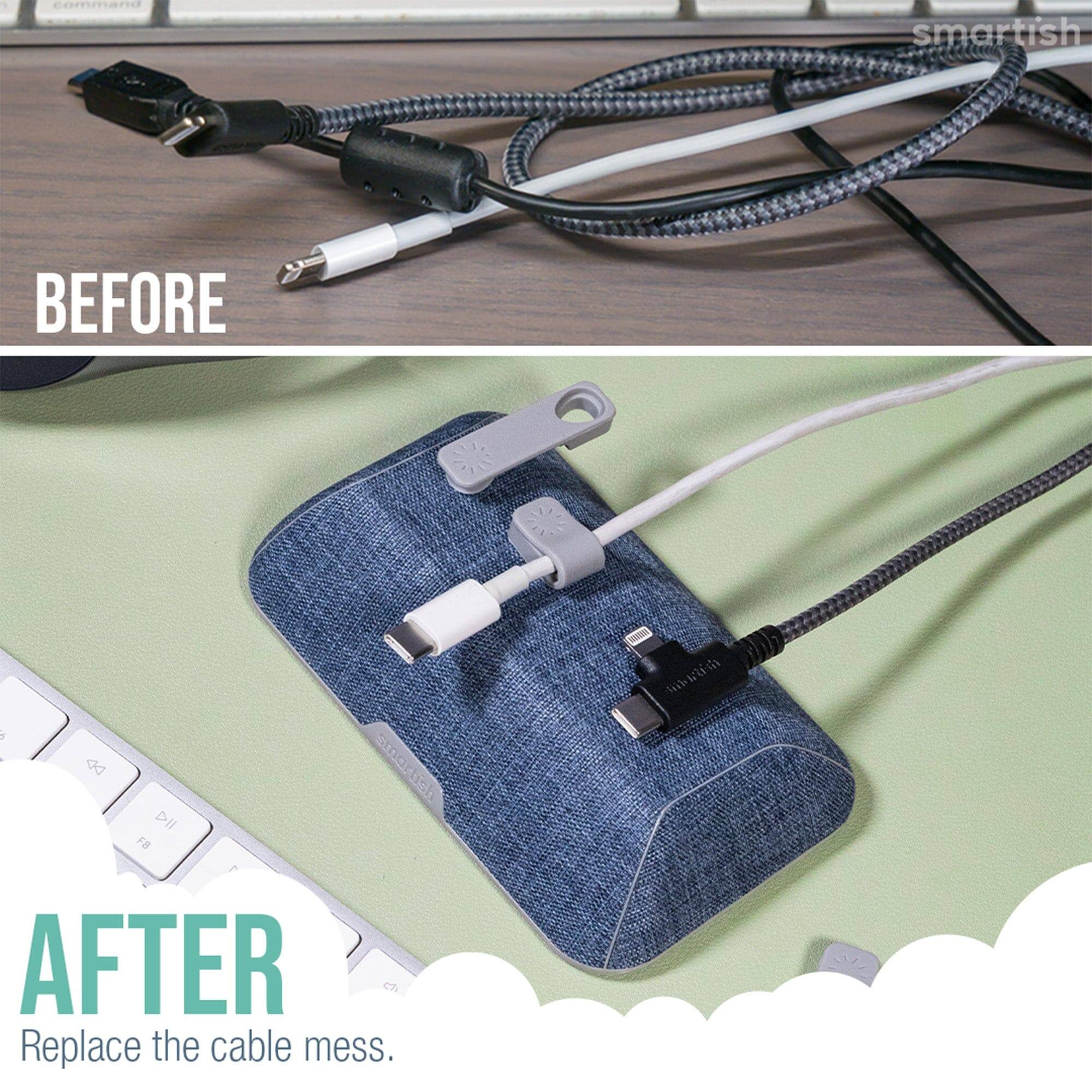 **BEFORE**

**AFTER**

Replace the cable mess.