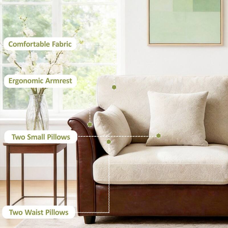 Comfortable Fabric  
Ergonomic Armrest  
Two Small Pillows  
Two Waist Pillows