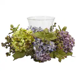 BreeBe - 7" Hydrangea Candelabrum - Mixed